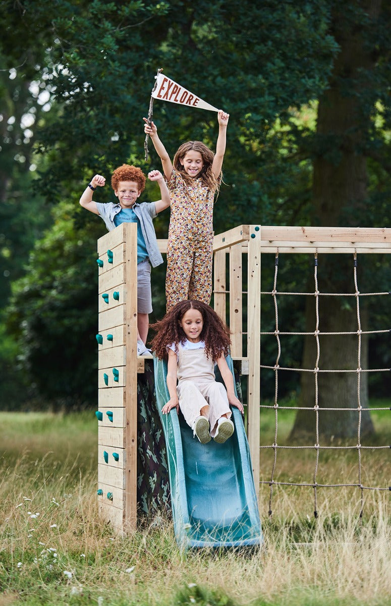 Plum Climbing Cube Wooden Play Centre with Swing Arm - 5036523109826