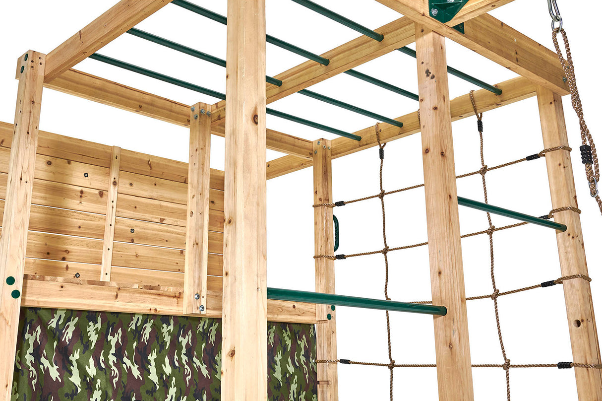 Plum Climbing Cube Wooden Play Centre with Swing Arm - 5036523109826