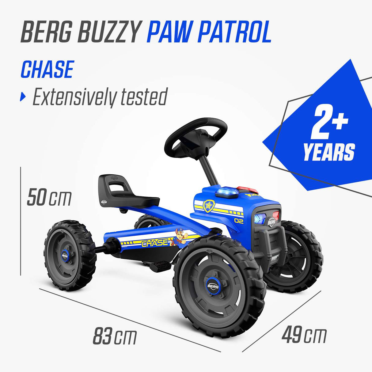 BERG Buzzy PAW Patrol Chase Pedal Go-Kart