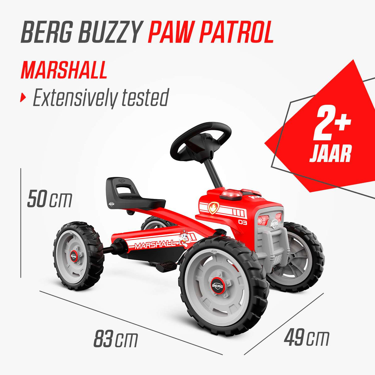 BERG Buzzy PAW Patrol Marshall Pedal Go-Kart