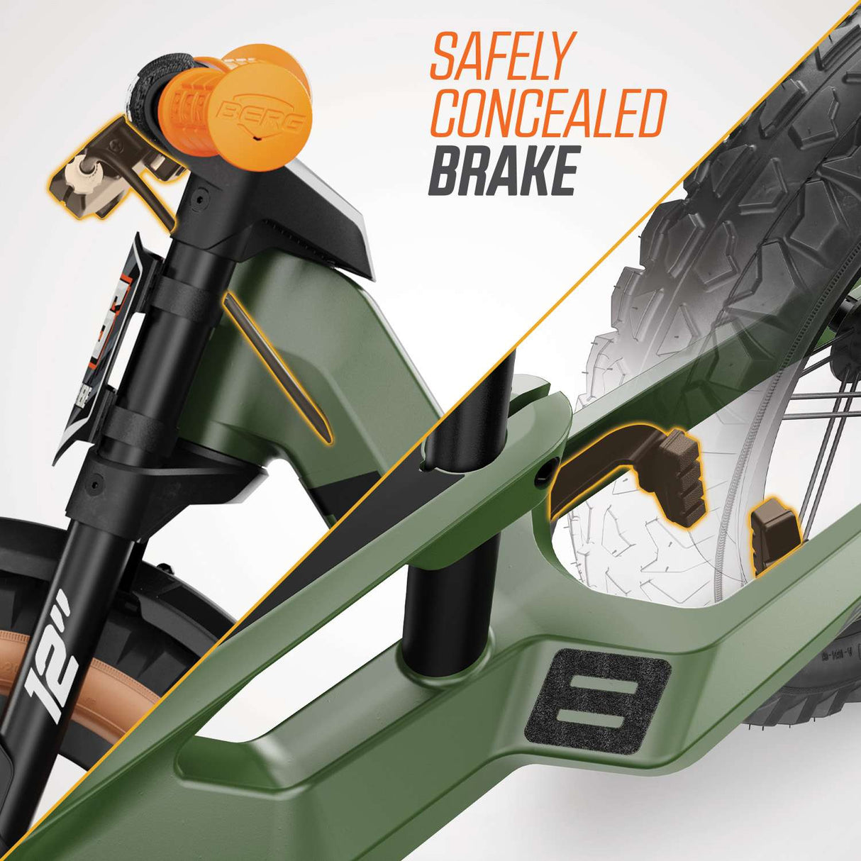 BERG Biky Trail Green Handbrake