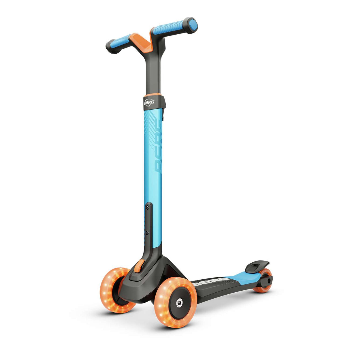 BERG Nexo Foldable Lights 3 Wheeled Scooter Blue