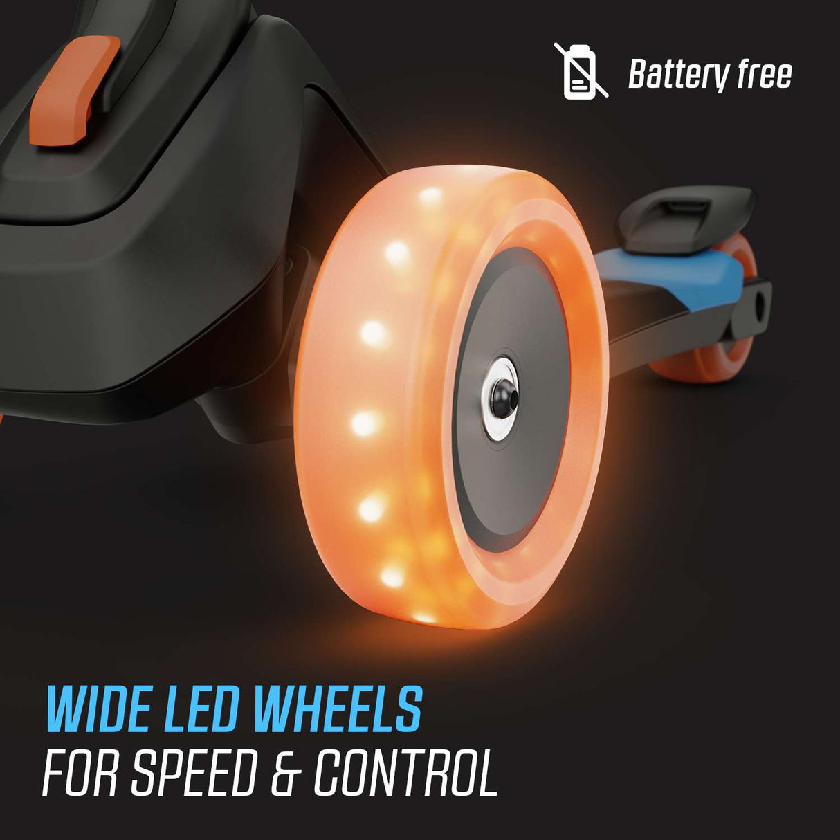 BERG Nexo Foldable Lights 3 Wheeled Scooter Blue