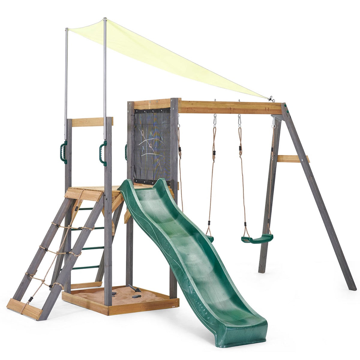 Plum Siamang Wooden Playcentre Swing and Slide - 5036523075886