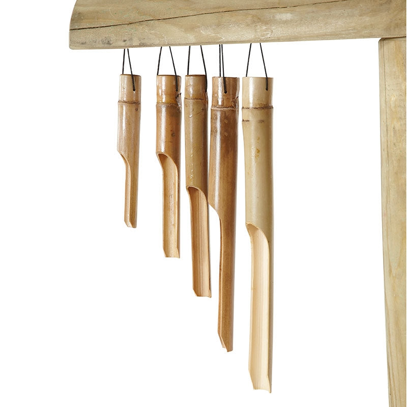 Bamboo wind chimes for added sensory play