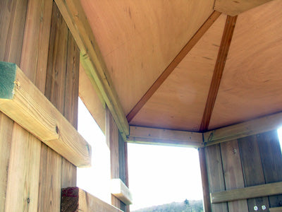 All Out Play Climbing Centre wooden roof