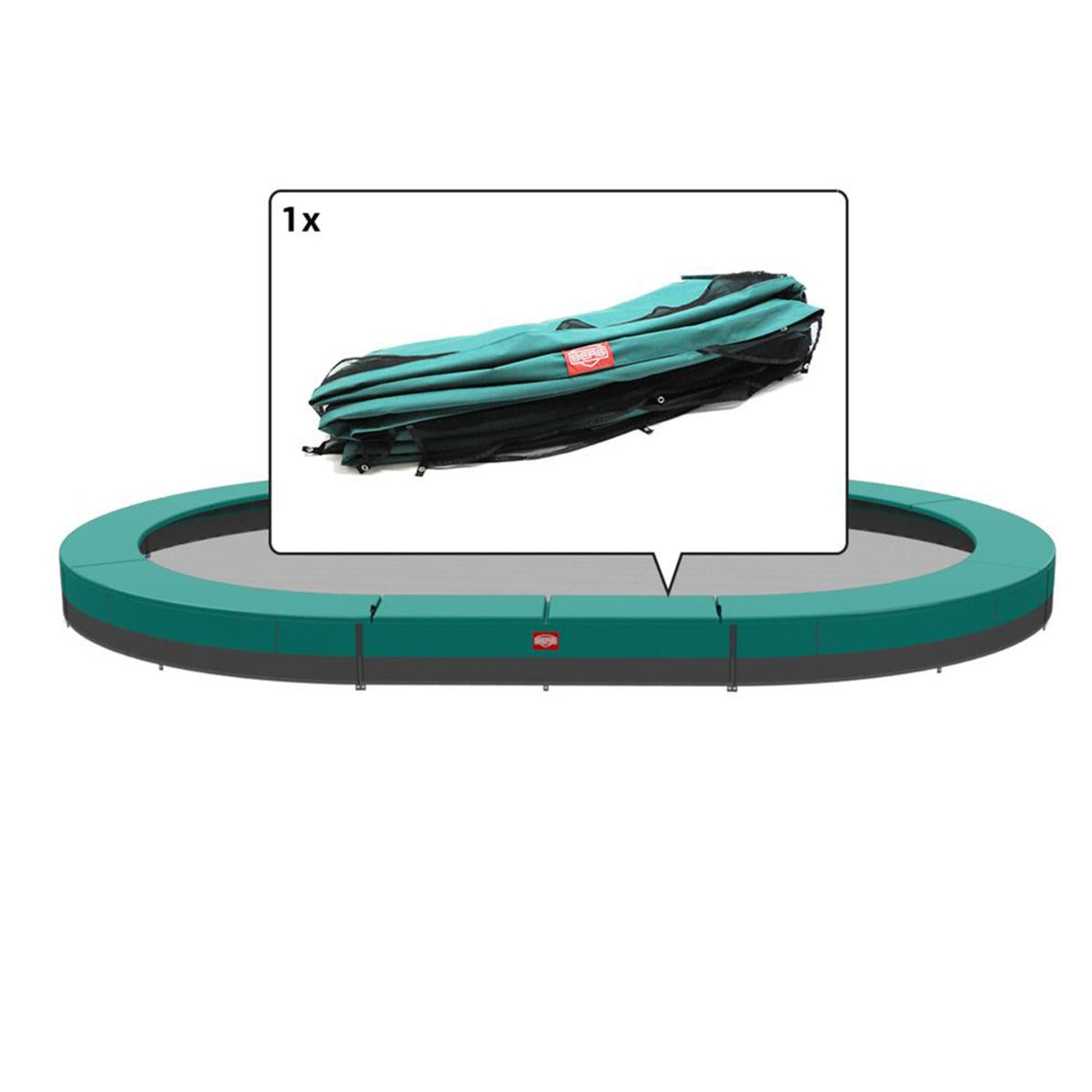 Tp replacement net only. 12ft net shown, the 8ft and 10ft nets attach onto more uprights.