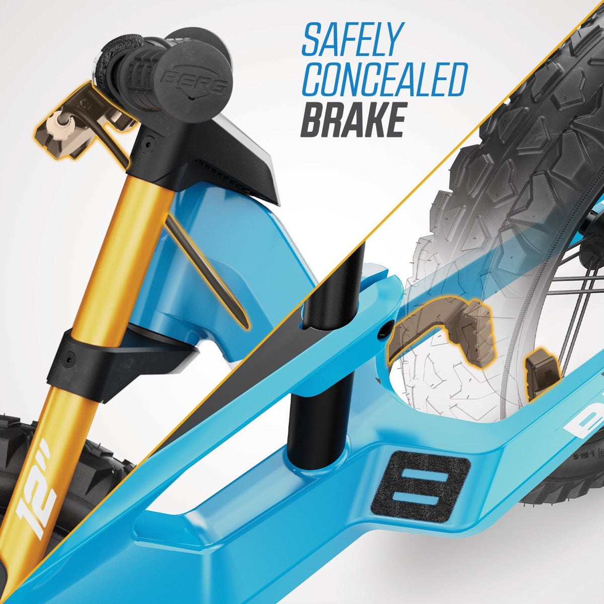 BERG Biky Cross Blue with Handbrake - 8715839085358