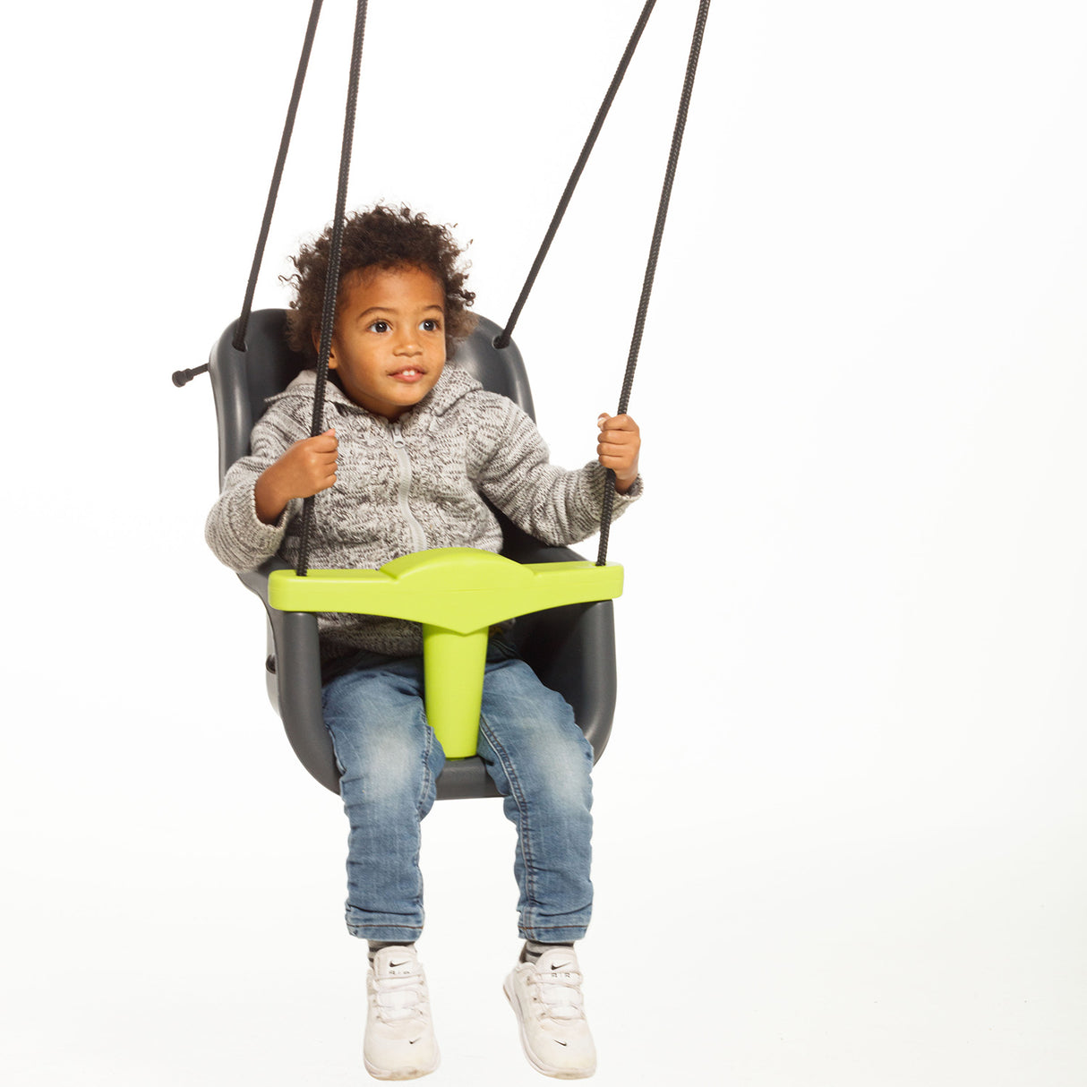 Plastic baby seat - anthracite