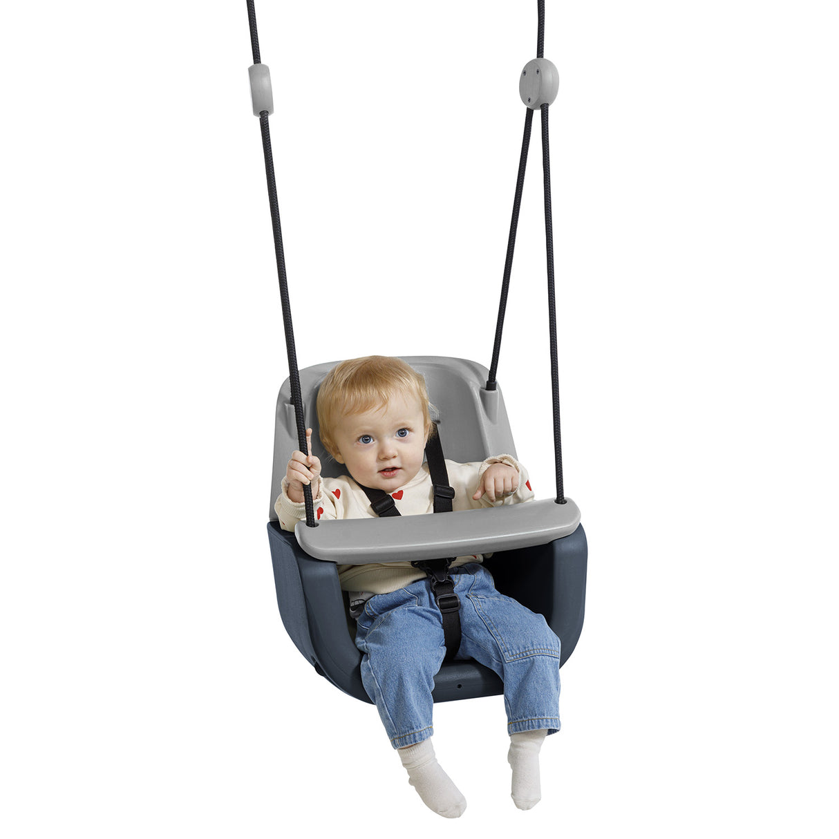 Plastic Baby Swing Seat 3 in 1 Design - Anthracite