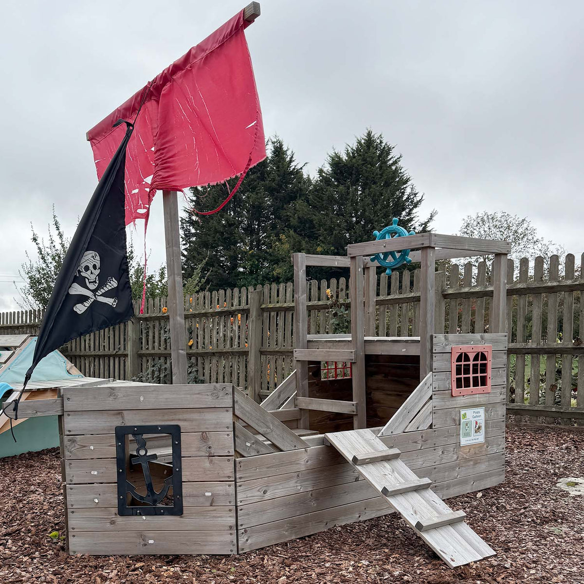 TP Pirate Galleon Wooden Playhouse - Ex Display