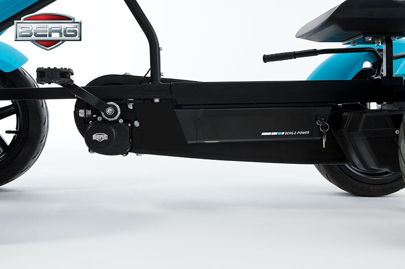 BERG Hybrid E-BF with pedal assist and LCD Display. Suitable from 5 years to adult.