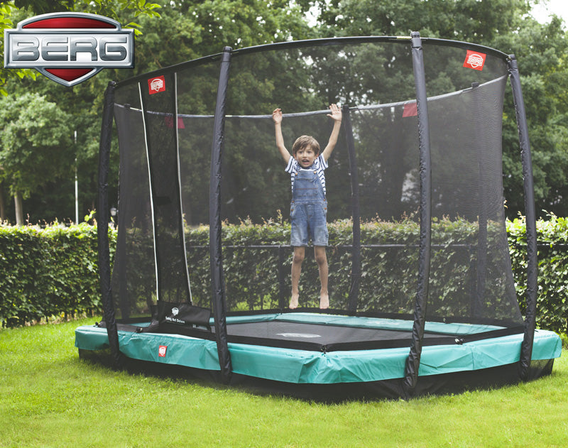 BERG Ultim Champion InGround 330 Green + Safety Net Deluxe - 8715839084771