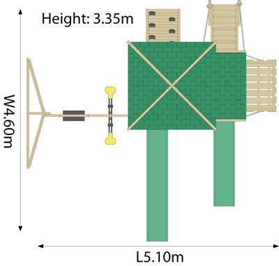 Bison Foot Print with Dimensions