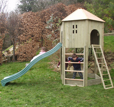 All Out Play Climbing Den with accessories