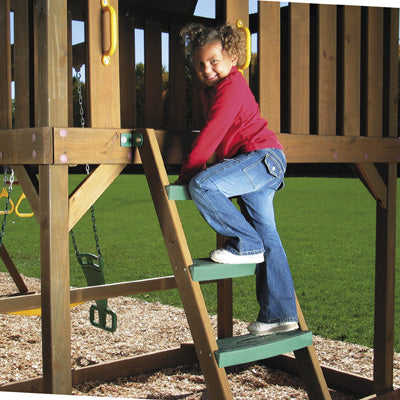 Access Ladder with large molded treads