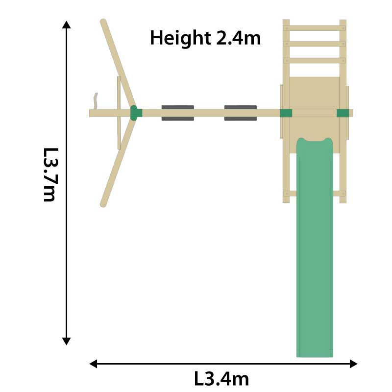 Plum Giant Baboon Foot Print with Dimensions.
