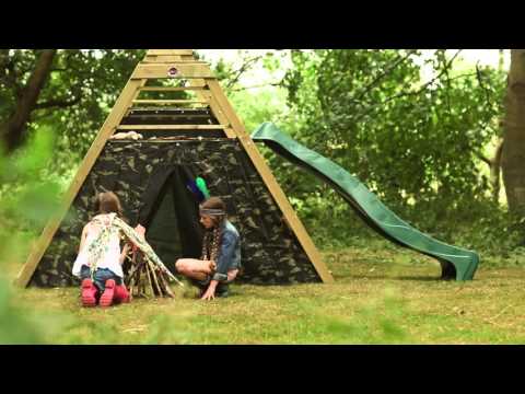 Plum Climbing Pyramid Wooden Play Centre