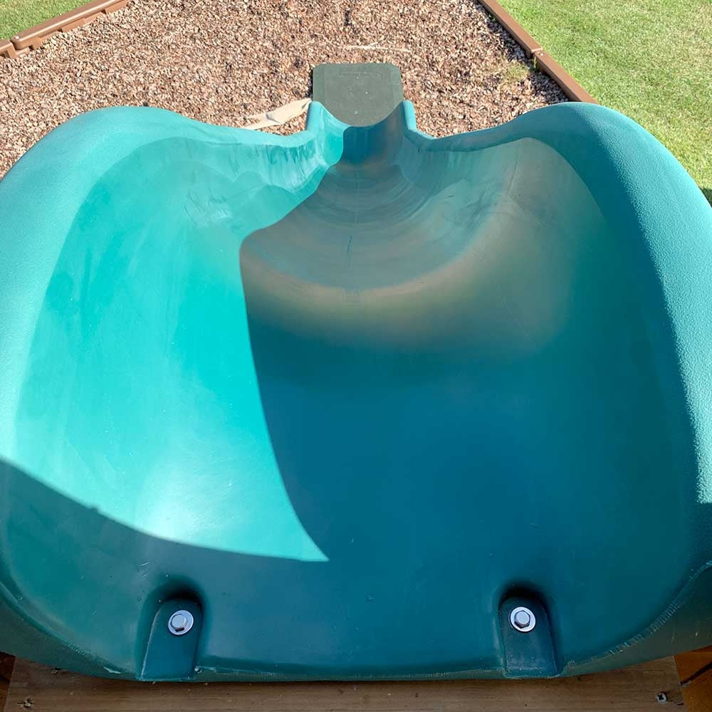 4m (14ft) Rocket Slide - its along way down...