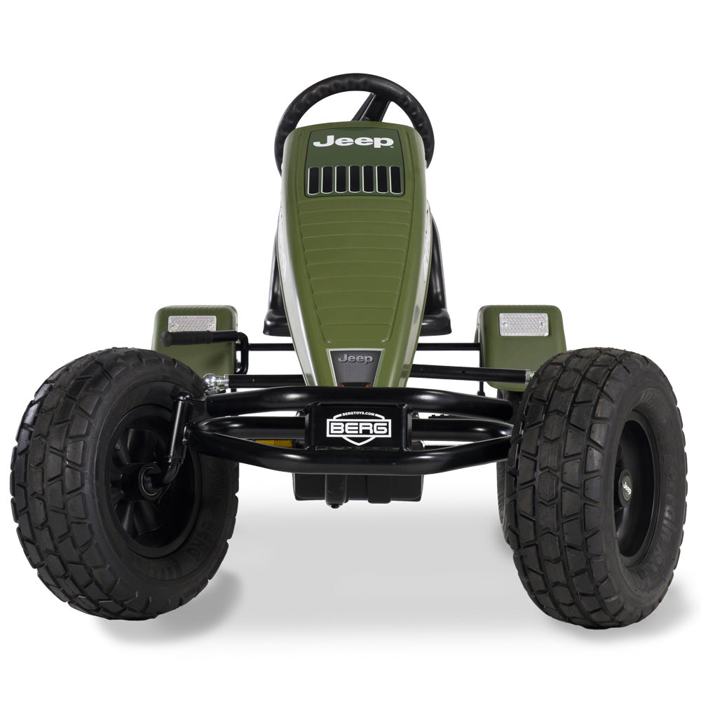 BERG Jeep Revolution with brake free wheel and Swing axle. Suitable from 5 years to adult.