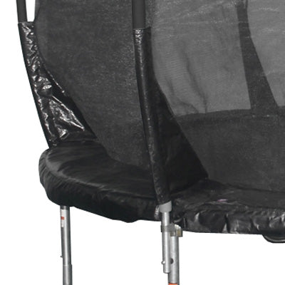 The 4G safety enclosure curves into the bed so the user can not get access to the springs