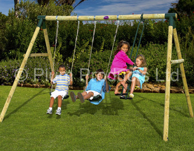 Plum Colobus swing set