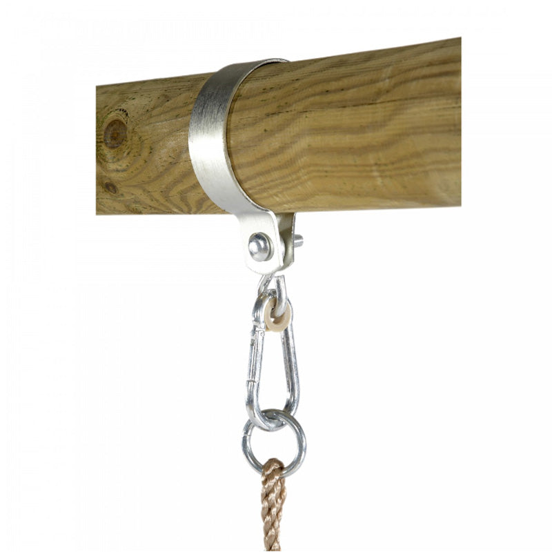 All Plum swings hangers include a snap shackle as standard. This makes it quick and easy to change between different swing seats.