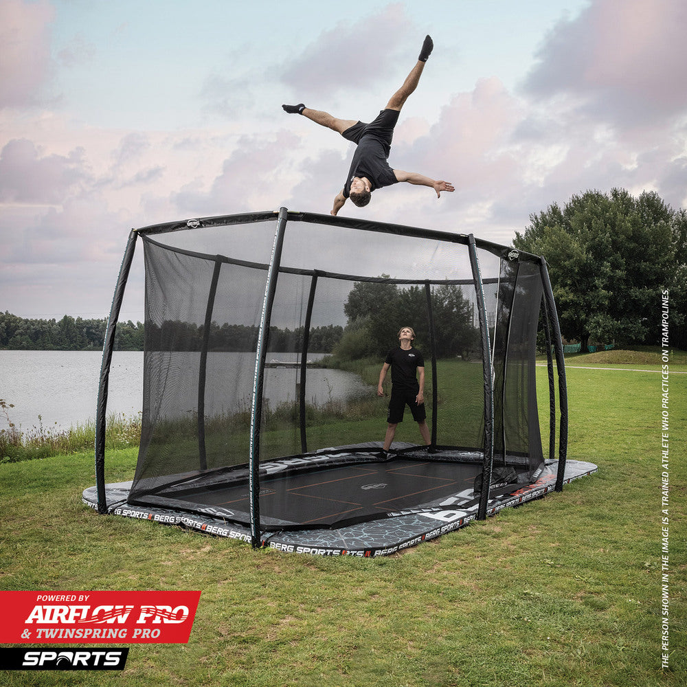 BERG Ultim Elite FlatGround 500 Grey + Safety Net DLX XL