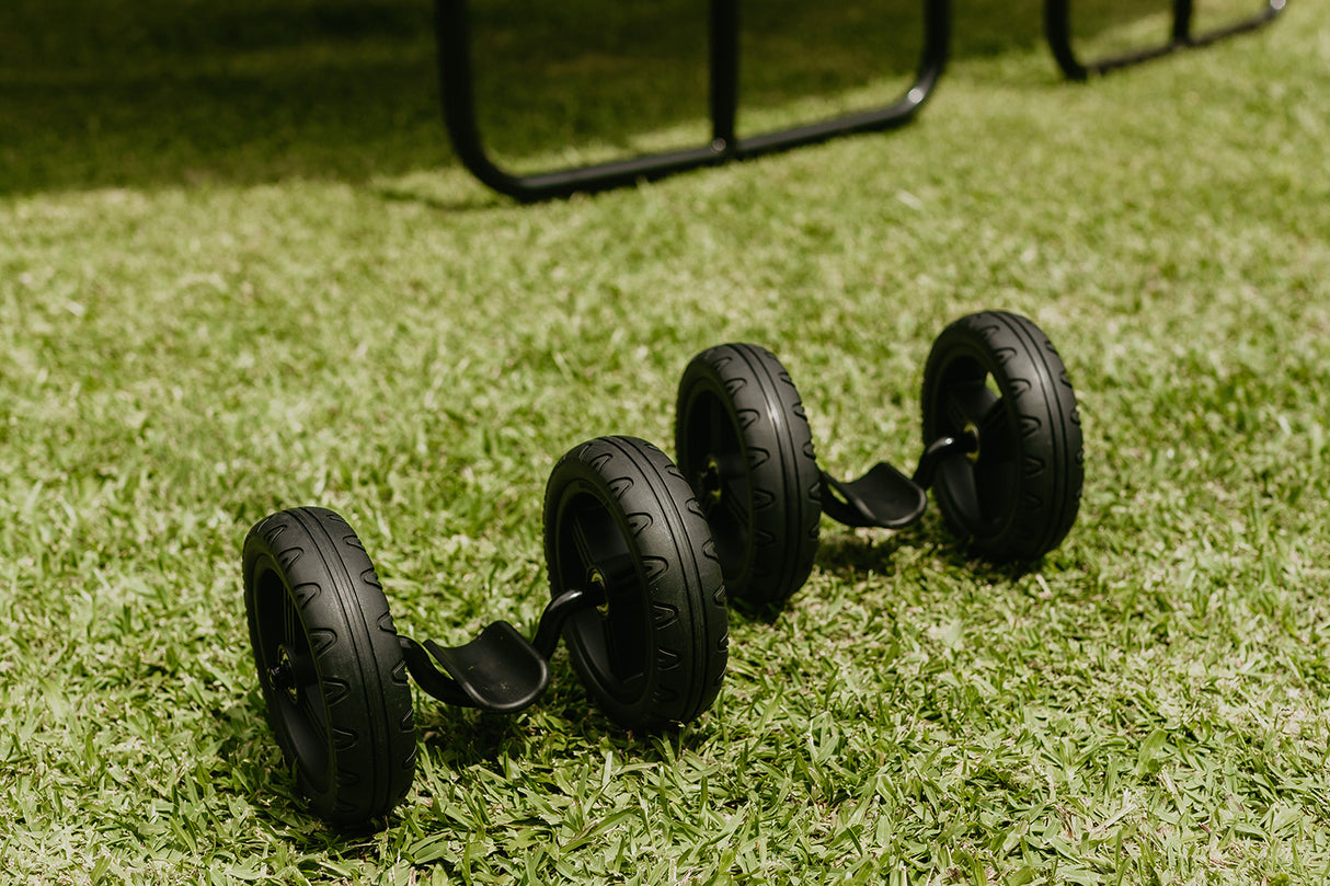 Springfree Shiftingwheels suitable for Springfree trampolines only - makes moving it easy.