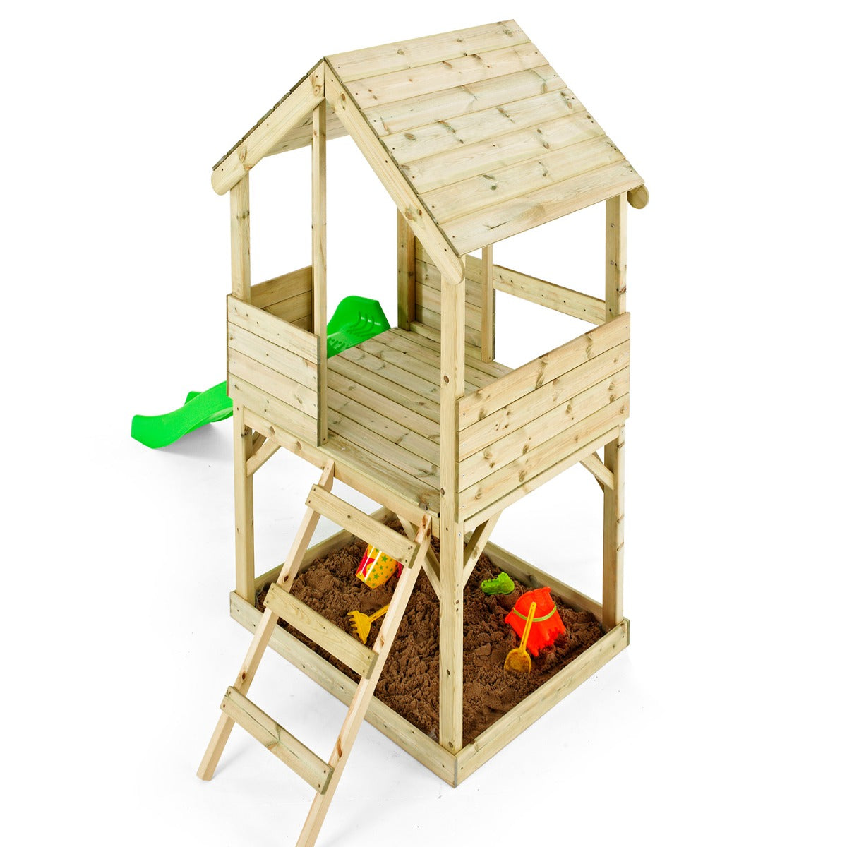 TP Wooden Adventure Multiplay Playhouse with Slide - 5021854903052