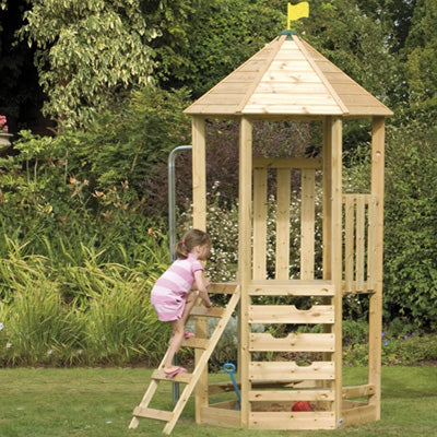 tp Castlewood Tower Wooden Climbing Frame - 5021854903403