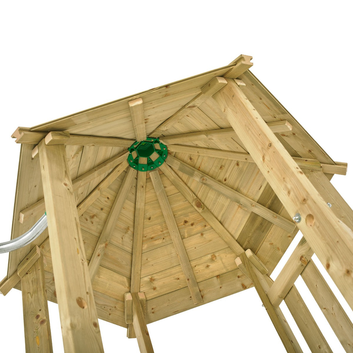 tp Castlewood Beeston Wooden Climbing Frame with Swing Set and Slide - 5021854934032