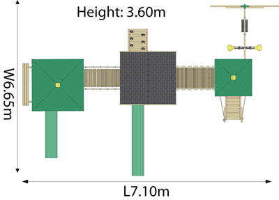 Plum Wildebeest Foot Print with Dimensions