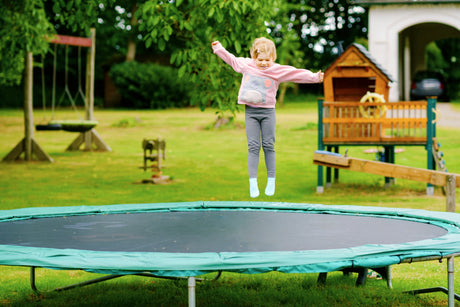 What size trampoline do I need? girl on trampoline
