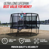 BERG Grand Champion InGround 470 Grey + Safety Net Deluxe - 8715839101362