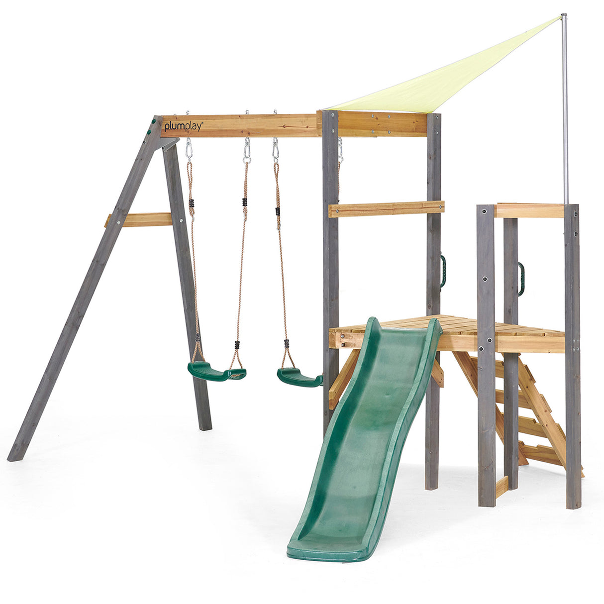 Plum Barbary Wooden Playcentre Swing and Slide