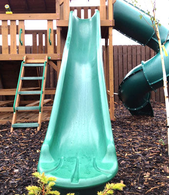 4m (14ft) Swoosh slide makes a great addition for any climbing frame.