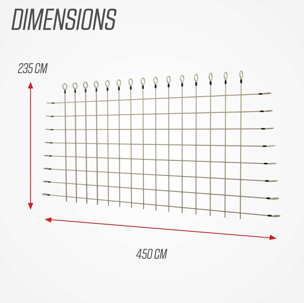 BERG Playbase Climbing net XL suitable for the Playbase Extra Large.