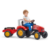 Falk Supercharger Pedal Tractor with Opening Bonnet & Trailer