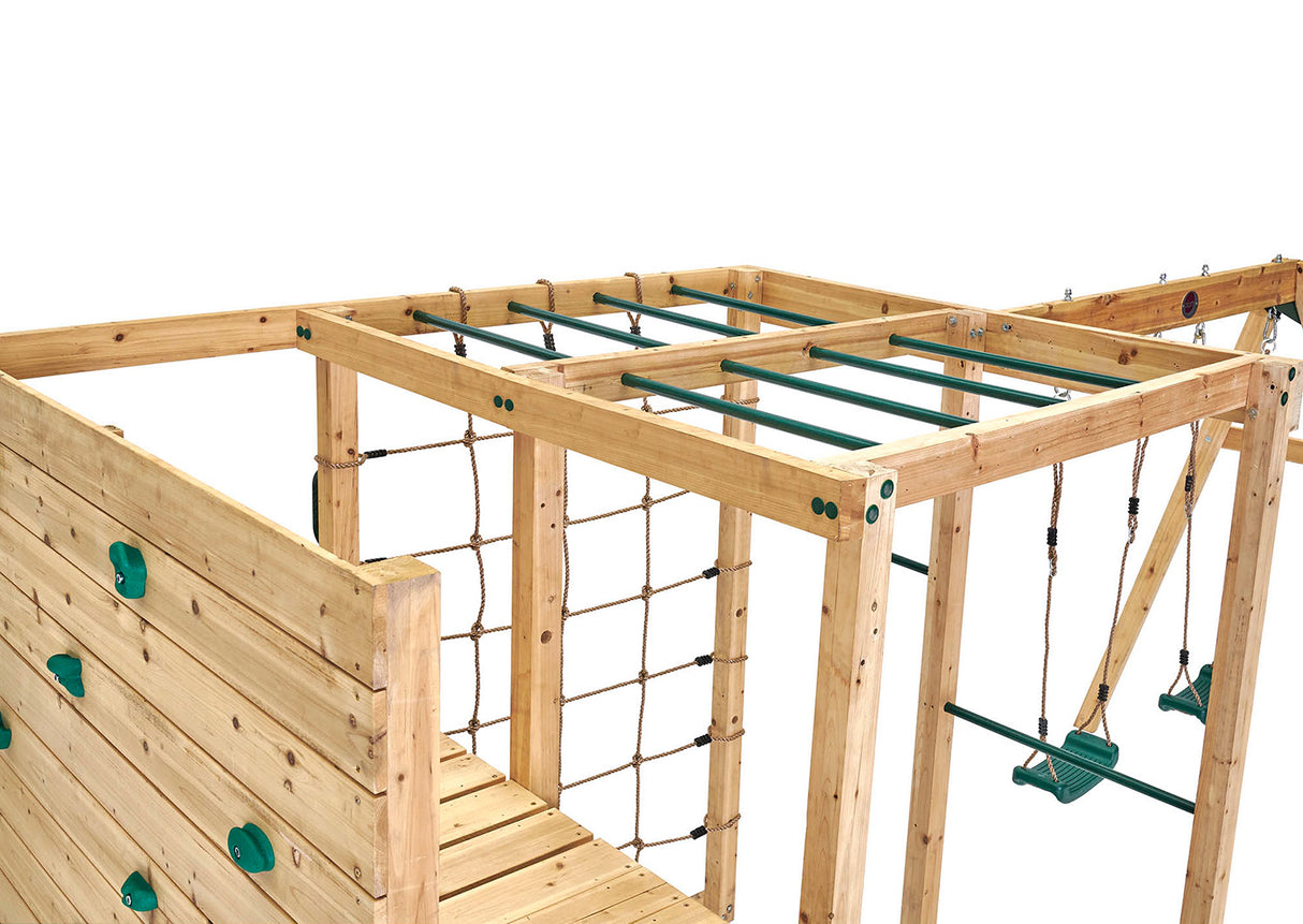 Plum Climbing Cube Wooden Play Centre with Swing Arm - 5036523109826