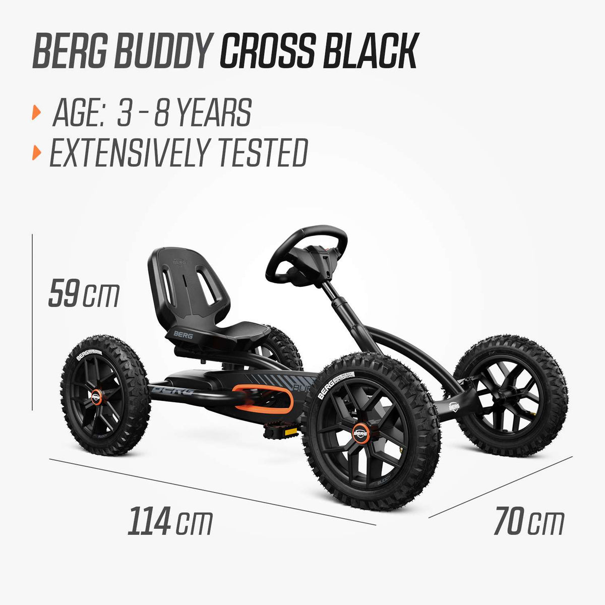 BERG Buddy Cross Black - PRE ORDER