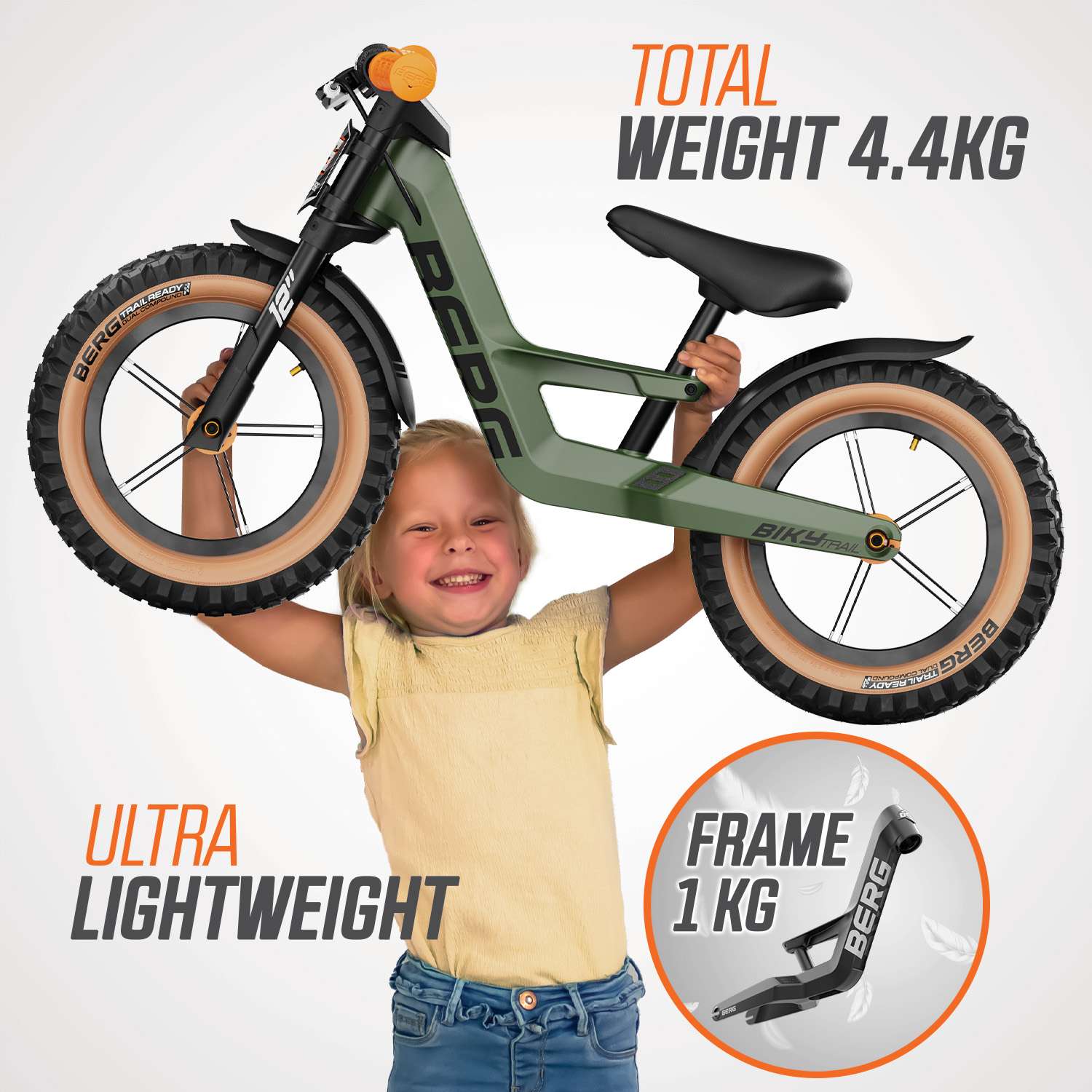 BERG Biky Trail Green Handbrake