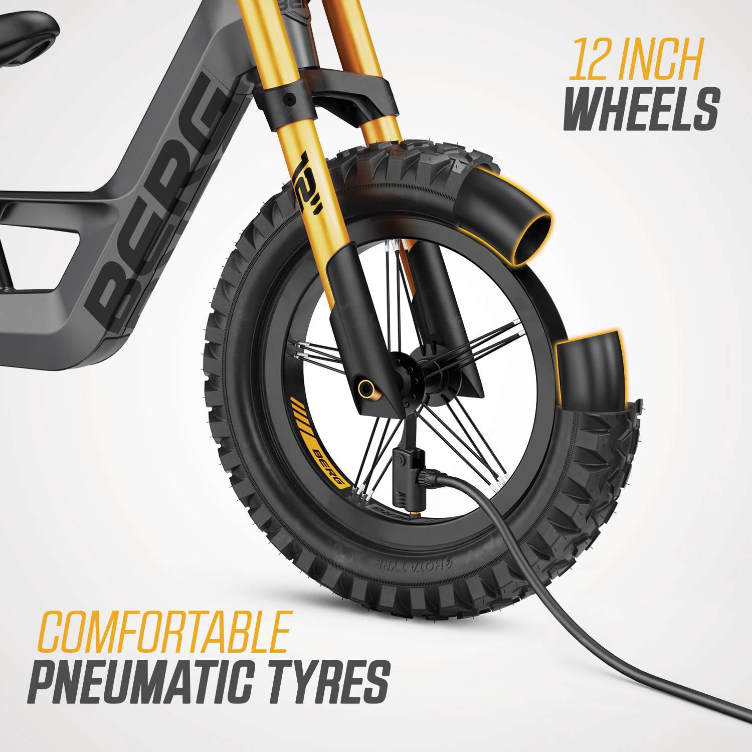 BERG Biky Cross Grey  with Handbrake