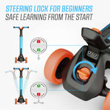 BERG Nexo Foldable 3 Wheeled Scooter Blue