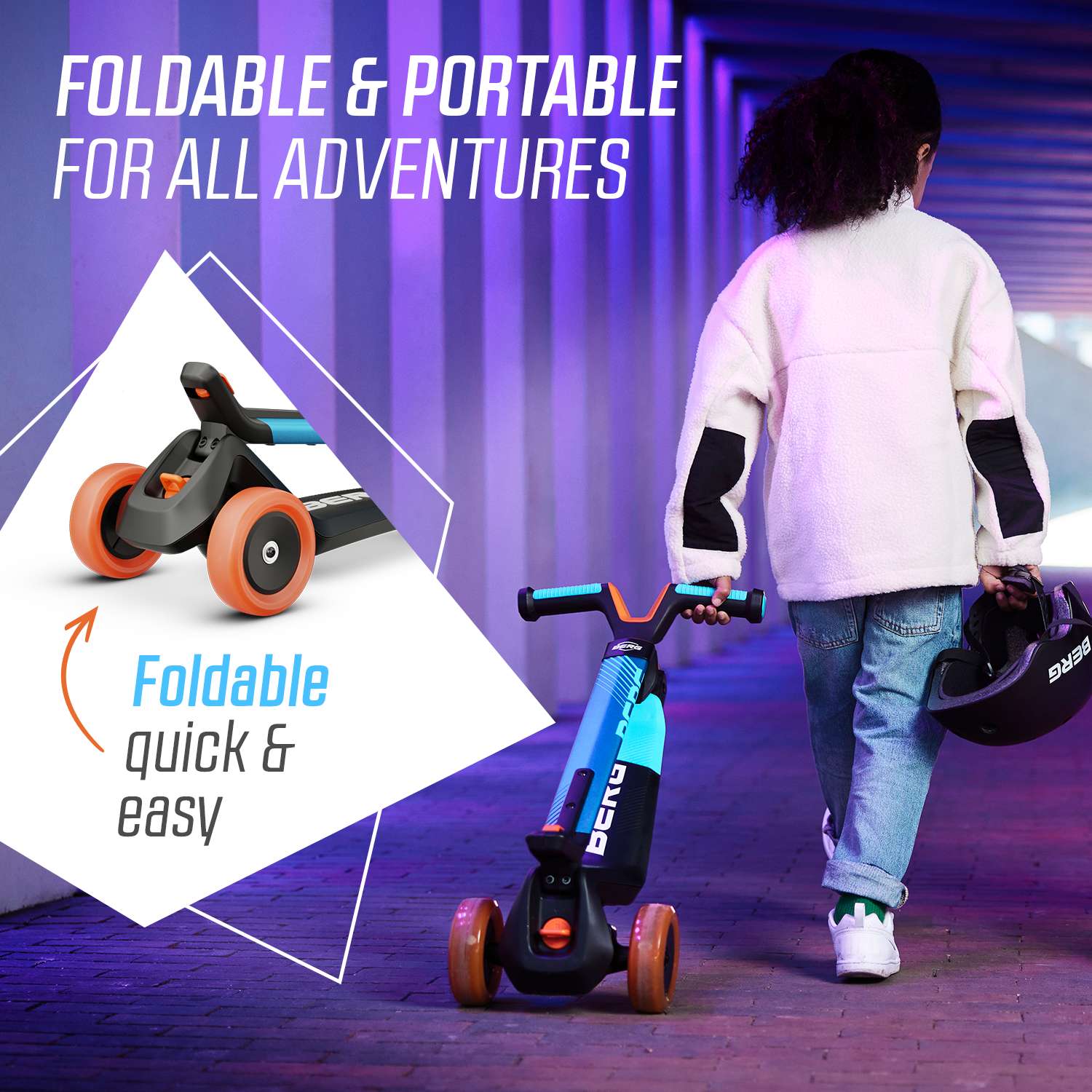 BERG Nexo Scooter Blue – Safe, Adjustable & Fun | Wicken Toys UK