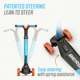 BERG Nexo Foldable 3 Wheeled Scooter Blue