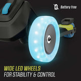 BERG Nexo Foldable Lights 3 Wheeled Scooter Lime