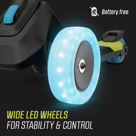 BERG Nexo Foldable Lights 3 Wheeled Scooter Lime