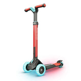 BERG Nexo Foldable Lights LED-Deck 3 Wheeled Scooter Red