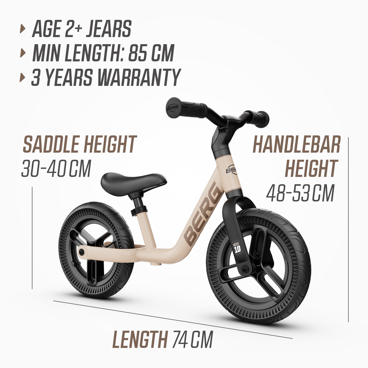 BERG Moov 10 Sand Beige - PRE ORDER